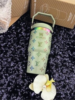 LV Mint Green Insulated Travel Tumbler